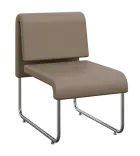 FLEXI LOUNGE, židle, ekokůže světle béžová